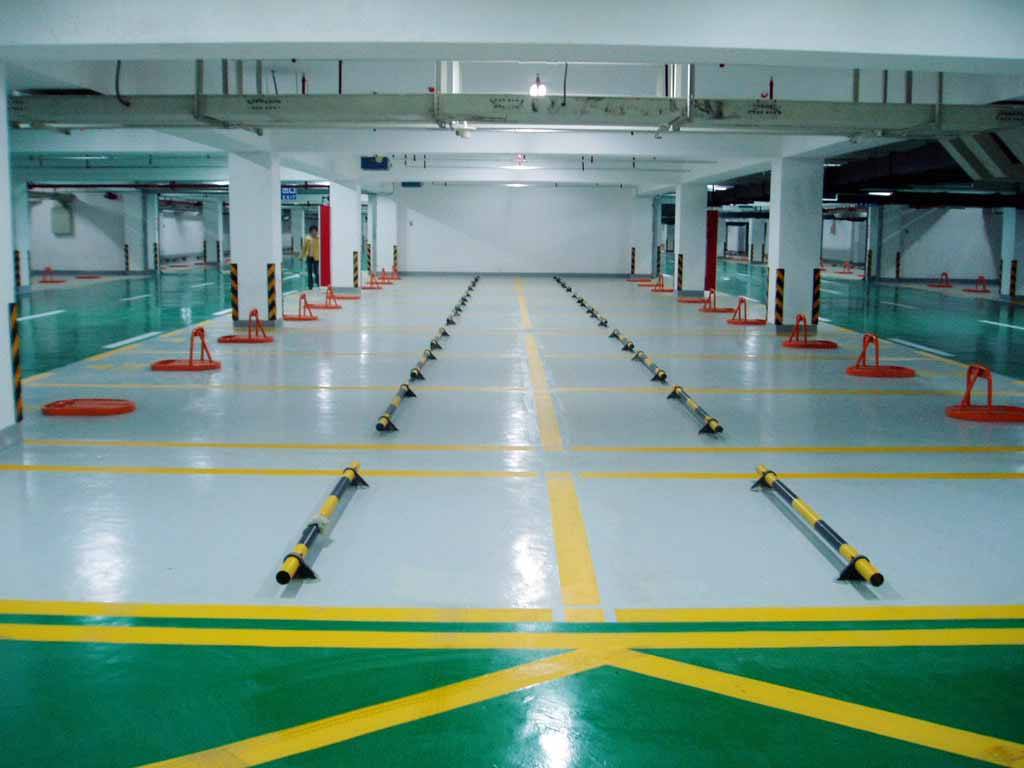 阳江停车场车位划线厂家|地下车库划线厂家价格 